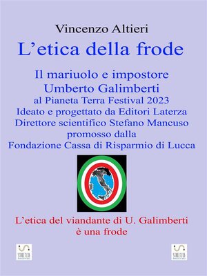 cover image of L'etica della frode